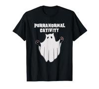 Purranormal Cativity Fantôme Chasse Chat Investigateur T-Shirt