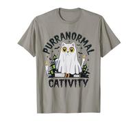 Purranormal Cativity Funny Cute Cat Ghost Halloween T-Shirt