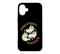Purranormal Cativity Funny Halloween Costume Ghost Cats Gift Coque pour iPhone 16 Plus