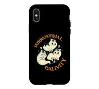 Purranormal Cativity Funny Halloween Costume Ghost Cats Gift Coque pour iPhone X/XS