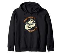 Purranormal Cativity Funny Halloween Costume Ghost Cats Gift Sweat à Capuche