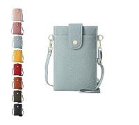 Purrcase 2025 Women's Ultra-Slim Vertical Phone Wallet, Crossbody Bag With Card Slots And Pockets(Blue)
