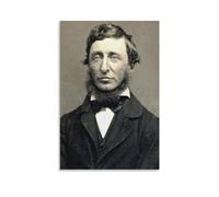 PURRCOCO Poster sur toile Henry David Thoreau du XIXe siècle - Impression sur toile - Décoration d'intérieur - 30 x 45 cm
