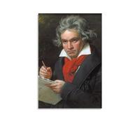 PURRCOCO Poster sur toile représentant Ludwig Van Beethoven When Composing The Missa Solemnis Joseph Karl Stieler - Décoration murale moderne - 30 x 45 cm