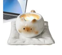 Purrfect Sip Keepsake - Récipient De Service De Boissons, Tasse À Boisson En Porcelaine En Forme De Félin, Deux Cent Millilitres, Adorable Pièce De Présentation Avec Un Design Ludique | Célébratio