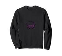 Purrfection Prend de la Pratique de la Motivation du Chat Sweatshirt, Unisexe pour Adultes, Noir, L