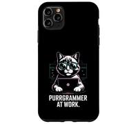 Purrgrammer at Work Cat Coding Coque pour iPhone 11 Pro Max