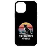 Purrgrammer at Work Cat Coding Coque pour iPhone 12 Mini