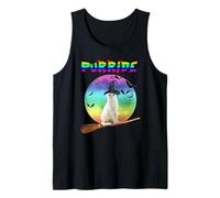 Purride Cat LGBT Gay Pride Cat Witch Halloween Costume Débardeur