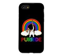 Purride Funny Cat Gay Pride LGBTQ Rainbow Sunglasses Coque pour iPhone SE (2020) / 7/8