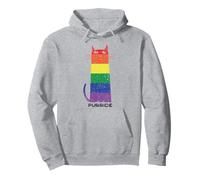 Purride LGBT Funny Gay Pride Motif chat Sweat à Capuche