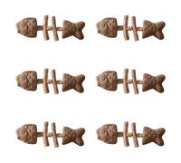 Purrident - Jouet créatif en forme d'os de poisson pour chat, répare la santé dentaire de votre chat, bâton de nettoyage des dents d'arête à chat en bois naturel, soins des dents de félin durables