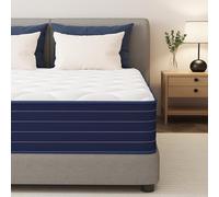 PurrJoys Matelas 160 x 200 cm, hauteur 25 cm, ressorts ensachés H3 et H4, 7 zones, respirant, certifié Oeko-TEX, pour les personnes dormant sur le côté et sur le dos