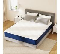 PurrJoys Matelas double 135 x 190 x 25 cm H3 en mousse à mémoire de forme avec housse à fermeture éclair lavable, certifié CertiPUR-US et OEKO-TEX, soulagement de la pression et installation facile