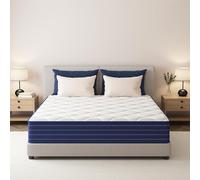 PurrJoys Matelas Hybride 160x190x25 cm, Mousse à mémoire de Forme et Ressorts ensachés, fermeté Moyenne, Respirant, indépendance de Couchage, certifié CertiPUR-US® et Oeko-TEX®, sans Fibre de Verre