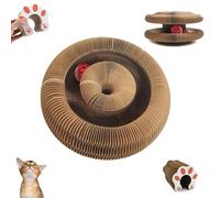 Purrplex Magic Organ, Purrplex Magic Organ Cat Scratching Board with Bell, Interactive Cat Scratcher, Flexible Cats Scratcher, Corrugated Paper, for Cats to Scratch, Play & Rest (1pcs)