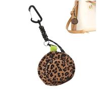 Purs à main de pièce de couverture, pochette de pièce de porte-clés, Portefeuille de poche de forme de chapeau de mode, Portable en plein air porte-clés de pavillon Pendre Charme Décoration de sac à d