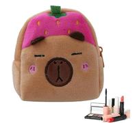 Purse À Baisse En Espèces - Scchette En Espèces Multifonctionnelle, Sac D'argent Adorable, Pochette D'organisation Portable | Sac À Main En Argent Sur Le Thème De Capybara, Sac De Rangement En Peluche