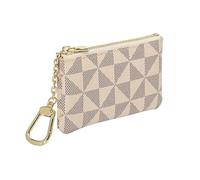 Purse à borne, Monnaie en Cuir Changement à Bourse avec Fermeture éclair pour Les Hommes Changement Mini Portefeuille Purse avec Une glissière Key Chain Ring for Men Women Women Sac la Mode