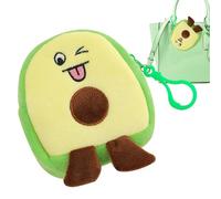 Purse À Monnaie En Peluche Avocat - Poux De Monnaie De Fruits Small Wallet Cartoon Changement De Changement | Pendentif En Peluche Avocat À La Mode, Petit Sac À Main De Monnaie Doux Pour Le Casque, Ro