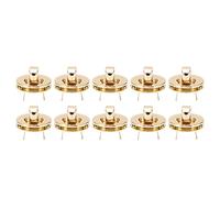 Purse Lock, Classic Style Bag Fastener, 10 Sets Alloy Purse Clasp for DIY Leather Craft, Compact 2.1x2.7cm Replaceable Purse Closure with Durable Alloy Material for Tote Bags and H