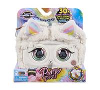 Purse Pets Fluffy Series - Lama - Compagnon INTERACTIF Format Sac A Main - Lama Animal Interactif Fausse Fourrure Qui Cligne des Yeux - Sons et Modes De Jeu - 6064117 - Jouet Enfant 5 Ans et +
