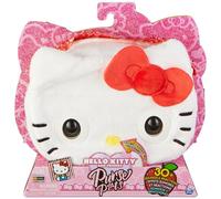 Purse Pets SANRIO - HELLO KITTY - COMPAGNON INTERACTIF FORMAT SAC A MAIN - Hello Kitty Animal Interactif Tout Doux Blanc Et Rouge Qui Cligne Des Yeux - Sons et Modes De Jeu - Jouet Enfant 5 Ans et +