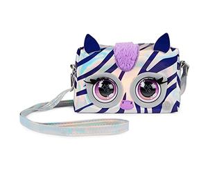 Purse Pets, Metallic Mood, Rebel Stripez, Animal et Sac à bandoulière interactif avec Plus de 30 Effets sonores et réactions, Jouets pour Filles