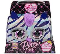Purse Pets MÉTALLIQUE MAGIC - ZÈBRE - COMPAGNON INTERACTIF FORMAT SAC À MAIN - Animal Interactif Style Métallique Qui Cligne Des Yeux - Sons Et Modes De Jeu - Jouet Enfant 5 Ans Et +