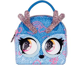 Purse Pets Micro - CERF Denim - Mini Compagnon Format Sac A Main - Petit Animal A Accrocher A Son Ou A La Ceinture - Bouge Les Yeux - 6062305 - Jouet Enfant 5 Ans Et +