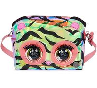PURSE PETS - TIGRE HOLOGRAPHIQUE - ANIMAL INTERACTIF FORMAT SAC À MAIN - Sac pour Enfant Tigre Qui Cligne Des Yeux - À L'Epaule Ou En Bandoulière - Sons Et Modes De Jeu - Jouet Enfant 4 Ans Et +