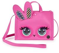 PURSE PETS - TOTE BAG LAPIN - ANIMAL INTERACTIF FORMAT SAC À MAIN - Sac pour Enfant Lapin Qui Cligne Des Yeux - À L'Epaule Ou En Bandoulière - Sons Et Modes De Jeu - Jouet Enfant 4 Ans Et +