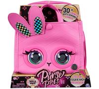Purse Pets - TOTE BAG LAPIN - ANIMAL INTERACTIF FORMAT SAC À MAIN - Sac pour Enfant Lapin Qui Cligne Des Yeux - À L'Epaule Ou En Bandoulière - Sons Et Modes De Jeu - Jouet Enfant 4 Ans Et +
