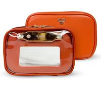 PurseN Litt Trousse de maquillage LITTMINI avec miroir amovible + lumière LED - Polyvalente, compacte, de qualité supérieure avec poches amovibles pour l'organisation - Idéale pour les voyages