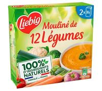 Pursoup' Liebig Mouliné 12 Légumes - Saveur Généreuse - Lot de 2 Boîtes de 30 cl - Soupes Artisanales pour Gourmets - Épicerie Fine - Le Lot De 4