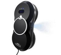PuRuiKai Robot Lave-vitres Automatique | 5600Pa Aspiration, Pulvérisation d'eau, 3 Modes de Nettoyage, Télécommande pour Fenêtres et Surfaces Lisses (Black HCR-10)