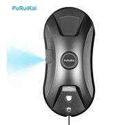 PuRuiKai Robot lave-vitres automatique, aspiration puissante de 5600 Pa, robot de nettoyage intelligent avec fonction d’aspersion d’eau, nettoyeur électrique pour toutes les surfaces en verre lisses