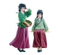 Puruuige 2 pièces Les Chroniques de l'Apothicaire Maomao Figures Modèle Anime Maomao Bouchon en Nouilles Figurine Fille Statue Dessin Animé Fabriquée à la Main Ornements de Bureau à Collectionner