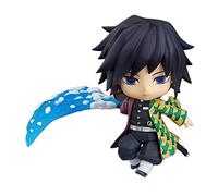 Puruuige Figurine Clayman de Ghost Slayer Q Version Figure Clayman, figurine Tomioka Giyuu de 10,2 cm, figurine mobile en PVC avec visage interchangeable