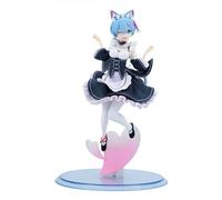 Puruuige Figurine Re:0 Rem - 22 cm - Modèle de soubrette - Figurine de collection - Décoration de bureau - Cadeau pour les fans