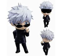 Puruuige Satoru Gojo Version Q - Figurine d'Argile de 10,2 cm en PVC - Visage Interchangeable - Décorative