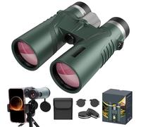 Puruxe Binoculars for Adults High Powered, Puruxe 10×42 HD Binoculars, Premium Optical Clarity, Binoculares De Largo Alcance for Birds Watching, Hiking, Cruise, Travel, Build for The Outdoor (Green)