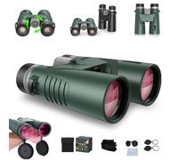 Puruxe Binoculars for Adults High Powered, Puruxe 10×42 HD Binoculars, Premium Optical Clarity, Binoculares De Largo Alcance, Precision Viewing for Bird Watching, Hiking, Cruise, Travel (Green)