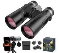 Puruxe Binoculars for Adults High Powered, Puruxe 10×42 HD Binoculars, Premium Optical Clarity, Binoculares De Largo Alcance for Birds Watching, Hiking, Cruise, Travel, Build for The Outdoor (Black)