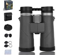 Puruxe Binoculars for Adults High Powered, Puruxe 10×42 HD Binoculars, with BAK4 Prism Glass, IPX7 Waterproof, High-Powered Magnification for Birdwatching/Hiking/Cruise (Black)