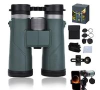 Puruxe Binoculars for Adults High Powered, Puruxe 10×42 HD Binoculars, with BAK4 Prism, IPX7 Waterproof, for Clear Bird Watching Hiking Travel and Stargazing (Upgrade Green)