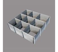 Purvario Lot de 8 barres de rangement pour tiroirs 100 Maxxi - Gris, gris clair