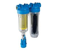 purway® Hydra Rainmaster Duo RLH LA 3/4" Système de filtration d'eau de pluie pour fontaine