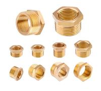 PURYN 1 raccord de tuyau hexagonal en laiton M/F 1/8", 1/4", 3/8", 1/2", 3/4" BSP mâle vers femelle (mâle 06 vers femelle 02)
