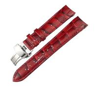 PURYN Bracelet de montre en cuir de vachette pour Tissot 1853 T035.207 T035 Noir Blanc Violet Rouge Outils inclus 18 mm, Black buckle, Agate